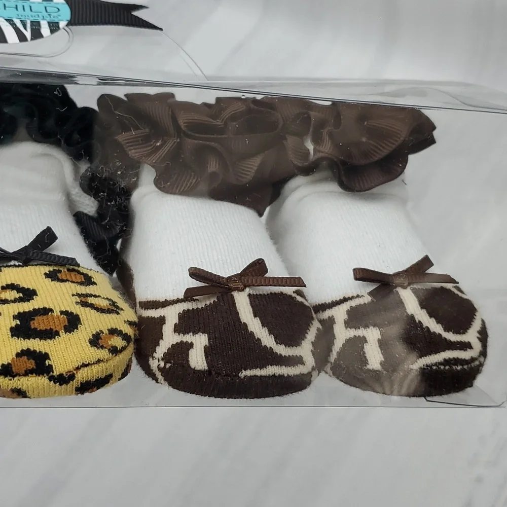 Wild Child Socks - Set of 3, Size 0-12 Months